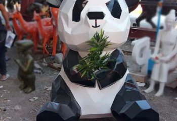 大型熊貓雕塑常用，戶外擺放，仿真熊貓雕塑展示