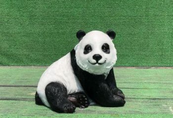 地產熊貓雕塑提供，露天雕塑，仿真熊貓雕塑生產廠家