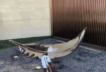 鏡面羽毛雕塑