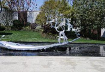 羽毛雕塑優選，多彩藝術，景觀鏡面羽毛雕塑選用