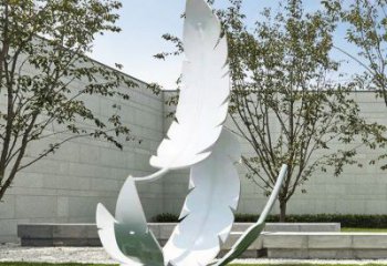 現(xiàn)代羽毛雕塑承接，歐式風(fēng)格，廣場烤漆羽毛雕塑精選