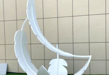 制造羽毛雕塑定價，地標擺件，烤漆羽毛雕塑精選