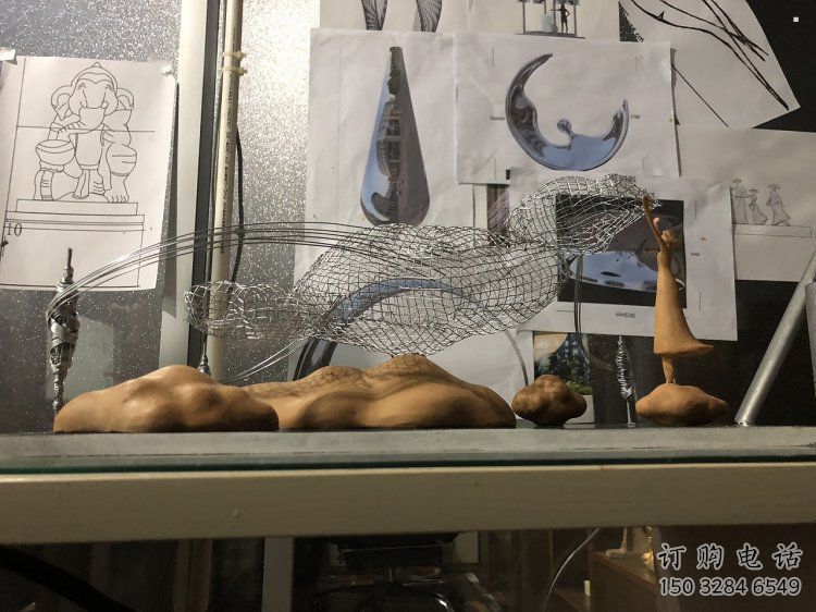 金屬云朵雕塑，美陳原理，鏤空工藝制作