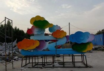 祥云雕塑精選，陸地?cái)[件，烤漆祥云雕塑廠家