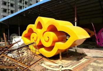 景觀館云朵雕塑，鍍銅景觀雕塑，鍍銅工藝