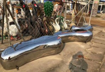 公園坐凳雕塑，噴砂發(fā)光雕塑，鍛造工藝