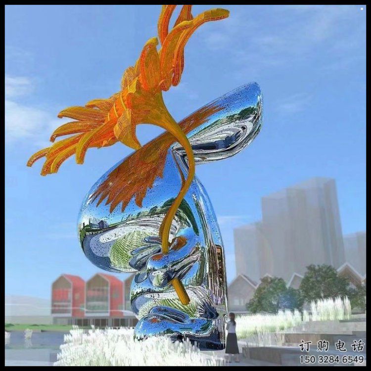 游樂(lè)場(chǎng)絲帶雕塑