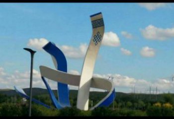 現(xiàn)代絲帶雕塑承接，歐式風(fēng)格，不銹鋼絲帶雕塑精選