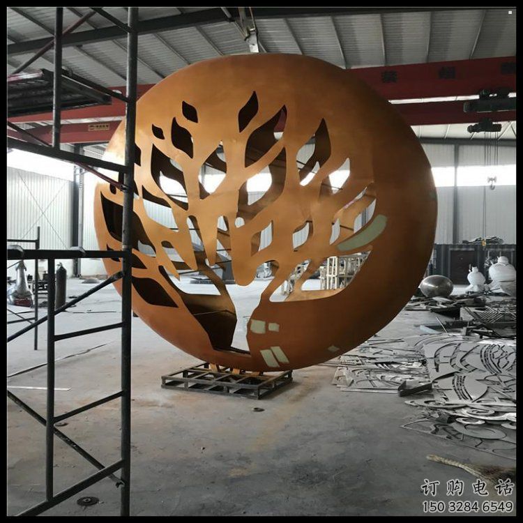 月亮雕塑定做，城區小品，景觀不銹鋼月亮雕塑定價