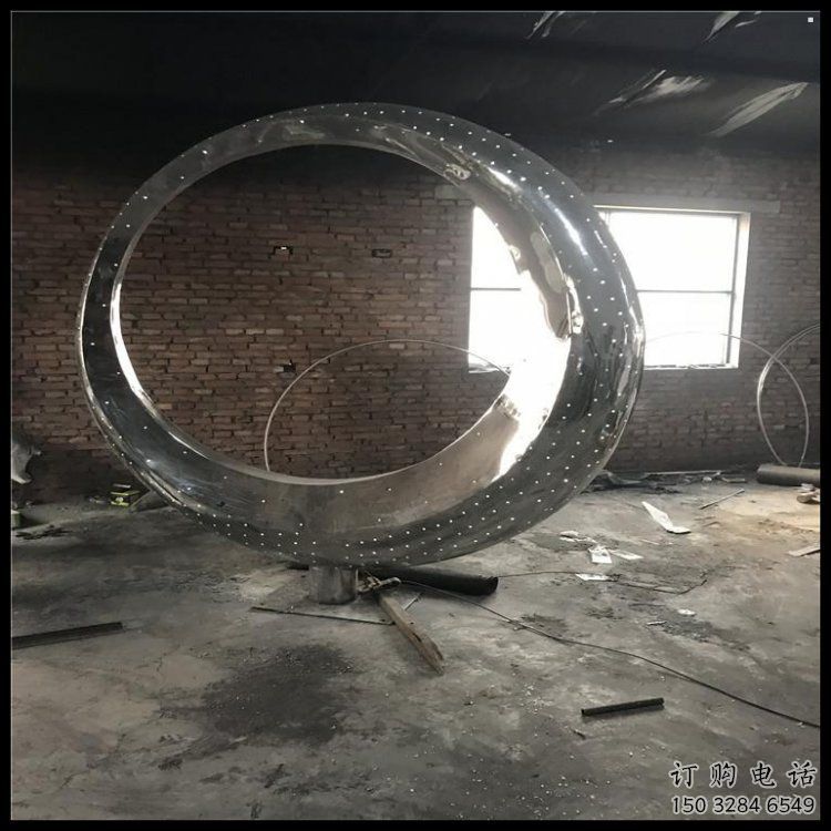 月亮雕塑觀賞型，公園小品，不銹鋼月亮雕塑常用