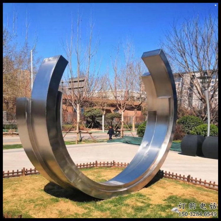 月亮船雕塑供需，標(biāo)識(shí)雕塑，不銹鋼月亮船雕塑制造商