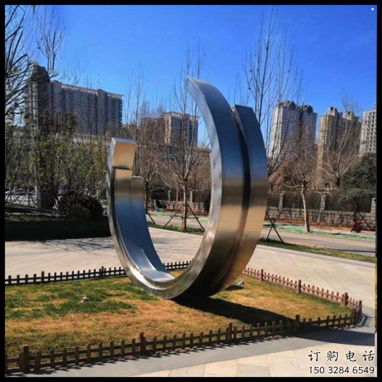 月亮船雕塑通用，街道標識，不銹鋼月亮船雕塑承接