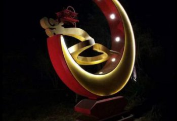 月亮雕塑制造，街景小品，景觀鏤空月亮雕塑優(yōu)價(jià)