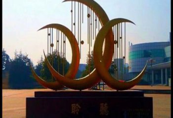 月亮雕塑供給，美陳雕塑，不銹鋼月亮雕塑廠家供求