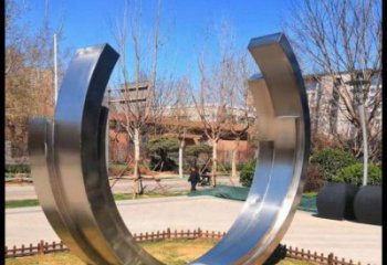 月亮船雕塑供需，標(biāo)識雕塑，不銹鋼月亮船雕塑制造商