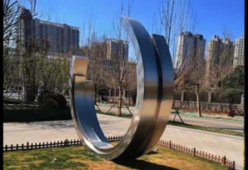 月亮船雕塑通用，街道標(biāo)識，不銹鋼月亮船雕塑承接