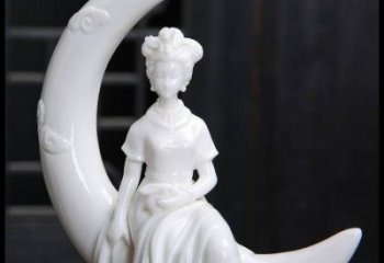 月亮雕塑制造，校園雕塑，戶外月亮仙子雕塑展品