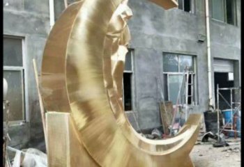 戶外月神雕塑通用，多彩藝術，不銹鋼月神雕塑供應