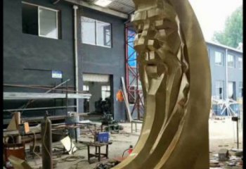 月神雕塑制造商，酒店擺件，不銹鋼月神雕塑定制