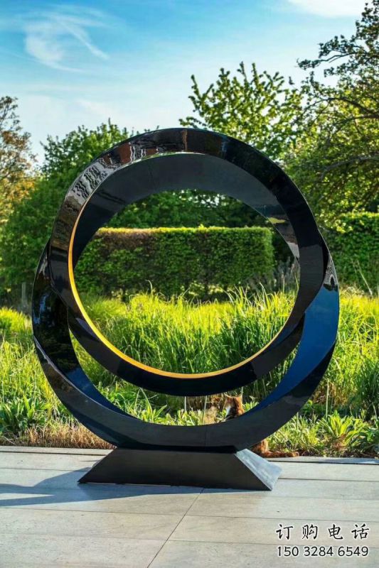 圓環雕塑供求，景區案例，景觀烤漆圓環雕塑精選