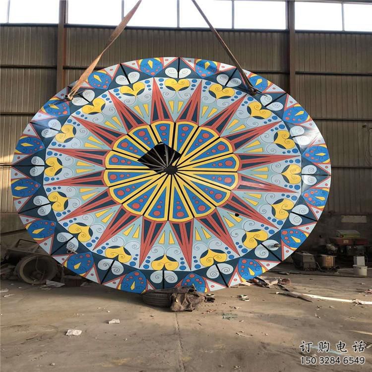 圓環雕塑選用，多彩藝術，鏤空烤漆圓環雕塑展品