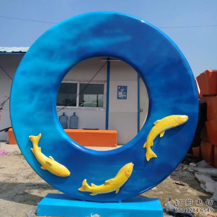 圓環(huán)雕塑專供，校園雕塑，小區(qū)烤漆圓環(huán)雕塑標(biāo)準(zhǔn)