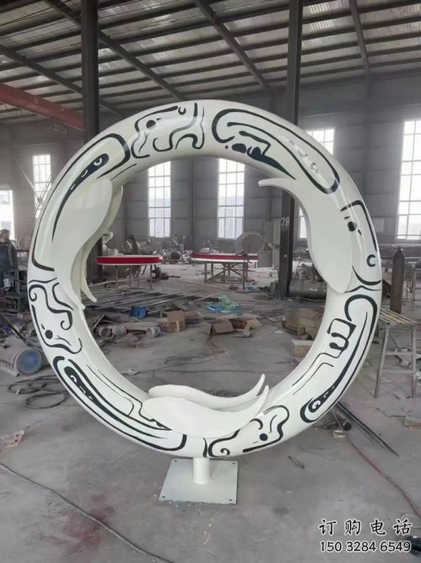 圓環(huán)方案精品，景觀雕塑，烤漆圓環(huán)雕塑生產(chǎn)商