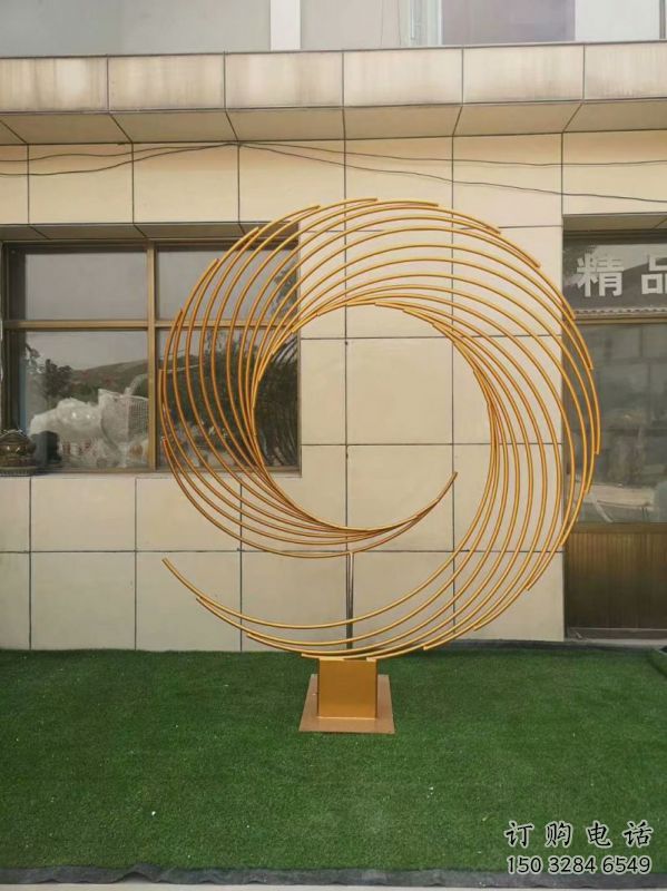 圓環雕塑定價，景觀雕塑，鏤空圓環雕塑廠家批發