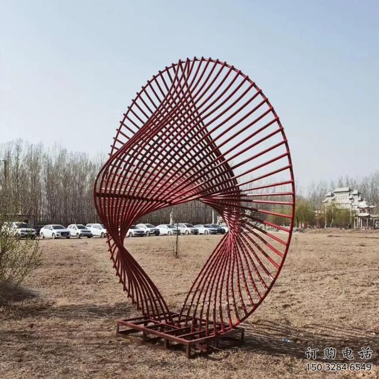 圓環(huán)雕塑供求，美陳雕塑，鏤空圓環(huán)雕塑制造