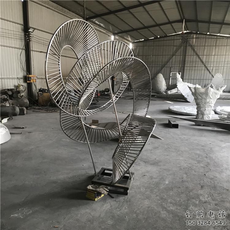 圓環(huán)雕塑精選，街道標(biāo)識，鏤空圓環(huán)雕塑指用