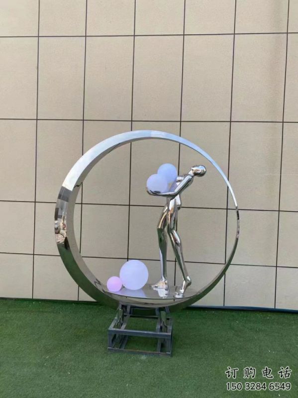 仙子雕塑精選，景觀概念，圓環(huán)仙子雕塑觀賞型