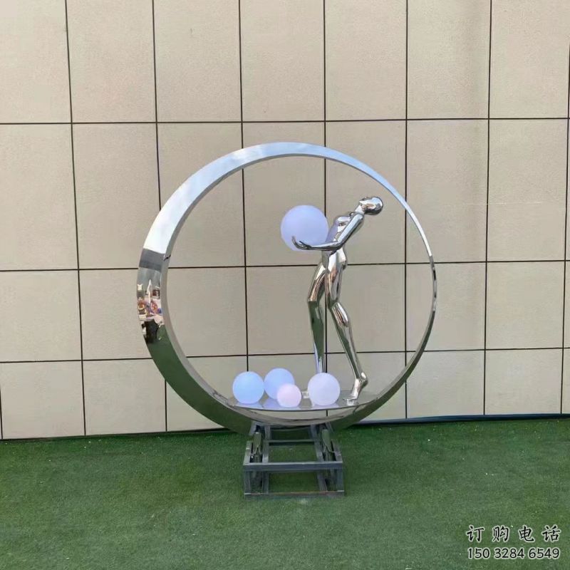 仙子雕塑預定，白鋼構件，文化景觀圓環仙子雕塑選定