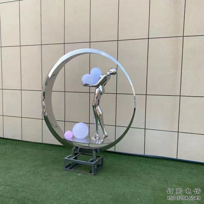 仙子景觀雕塑常用，酒店擺件，圓環仙子雕塑觀賞型