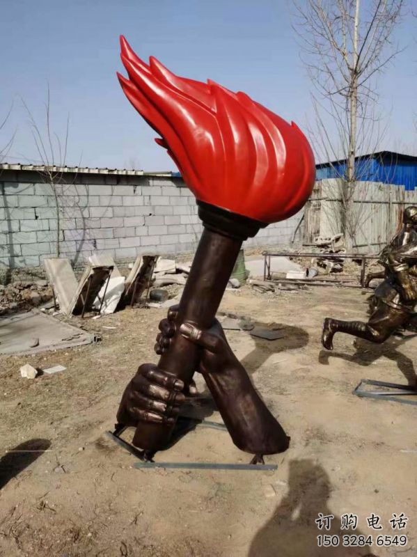 火炬雕塑通用，花園小品，不銹鋼火炬雕塑優價