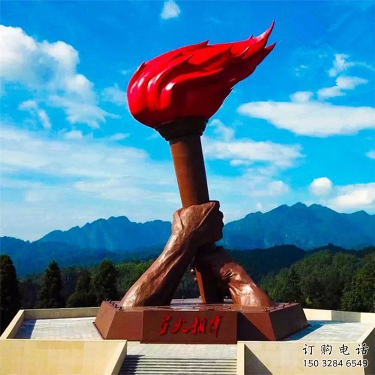 現代火炬雕塑承接，歐式風格，不銹鋼火炬雕塑精選