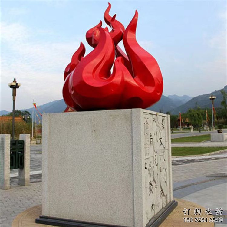 景觀火焰雕塑供需，廣場雕塑，不銹鋼火焰雕塑定制