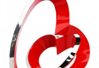 鍛鋼雙環雕塑選用，小區擺件，大型不銹鋼雙環雕塑公司