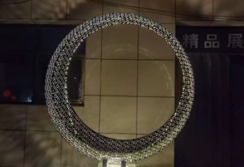 圓環(huán)雕塑供應(yīng)，城區(qū)小品，燈光圓環(huán)雕塑制造商