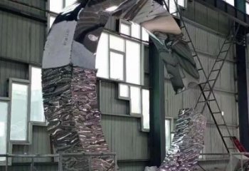 圓環(huán)雕塑展品，室外軟裝，展示不銹鋼圓環(huán)雕塑訂做