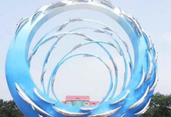 景區(qū)圓環(huán)雕塑觀賞型，公園小品，別墅烤漆圓環(huán)雕塑生產(chǎn)商