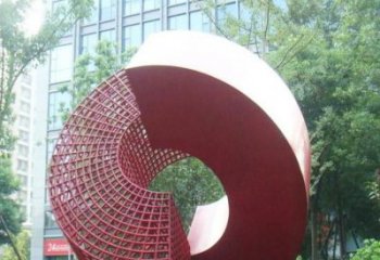 圓環雕塑選定，景觀雕塑，烤漆圓環雕塑生產商
