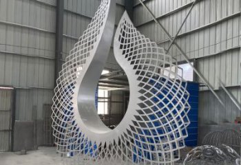 藝術(shù)圓環(huán)雕塑選定，拉絲工藝，景觀鏤空圓環(huán)雕塑預(yù)定