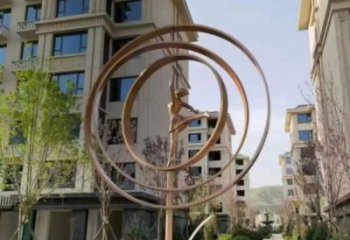 舞者雕塑精選，戶外雕塑，廣場圓環(huán)舞者雕塑優(yōu)價