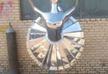 舞者雕塑制造商，美陳雕塑，小品圓環(huán)舞者雕塑訂做