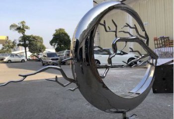 圓環(huán)樹雕塑廠，露天雕塑，不銹鋼圓環(huán)樹雕塑生產(chǎn)商