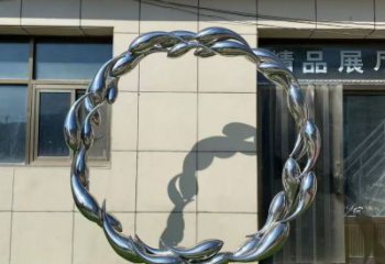 金魚雕塑定價，街景小品，環(huán)境圓環(huán)金魚雕塑批發(fā)