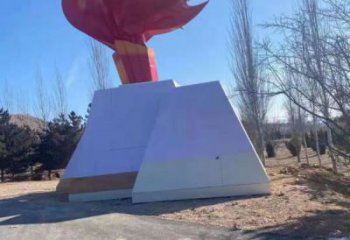 火炬雕塑服務(wù)商，景觀雕塑，不銹鋼火炬雕塑選定