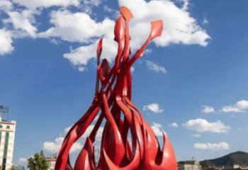 火炬雕塑生產(chǎn)，景區(qū)案例，不銹鋼火炬雕塑優(yōu)選