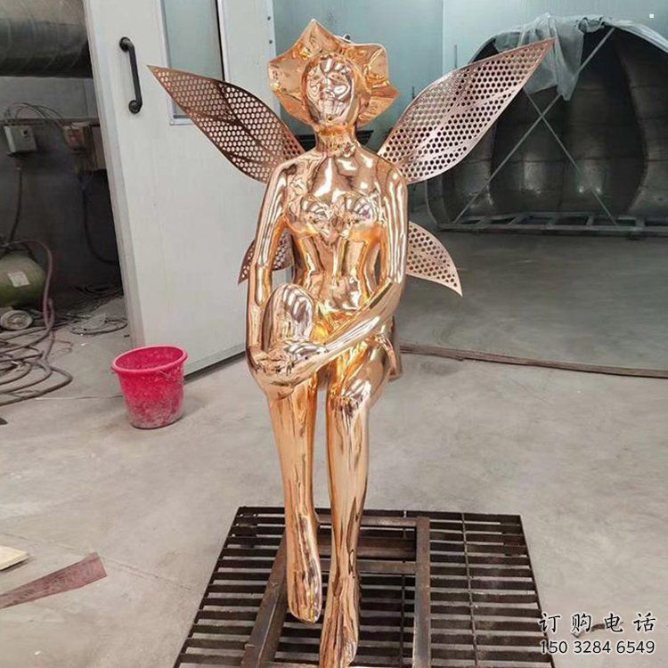 小精靈雕塑，抽象卡通雕塑，美陳人物擺件