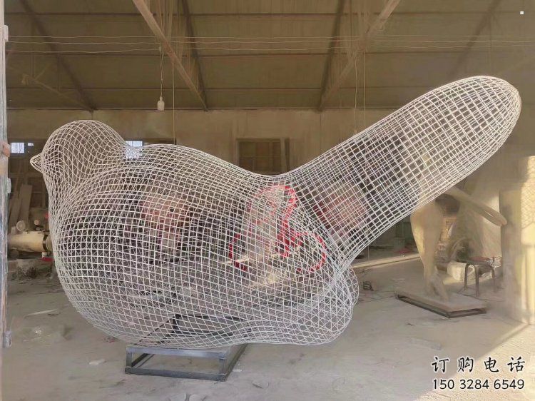 鏤空鳥雕塑通用，花園小品，景觀鐵藝小鳥雕塑優(yōu)價(jià)